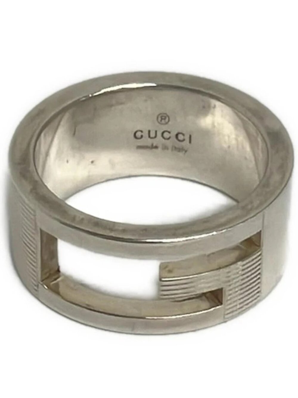 GUCCI Square G - Silver Ring #5 - Picture 1 of 4